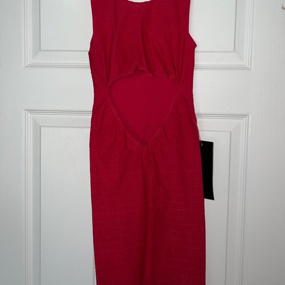 Bebe red bodycon dress US size Small - Picture 4 of 5